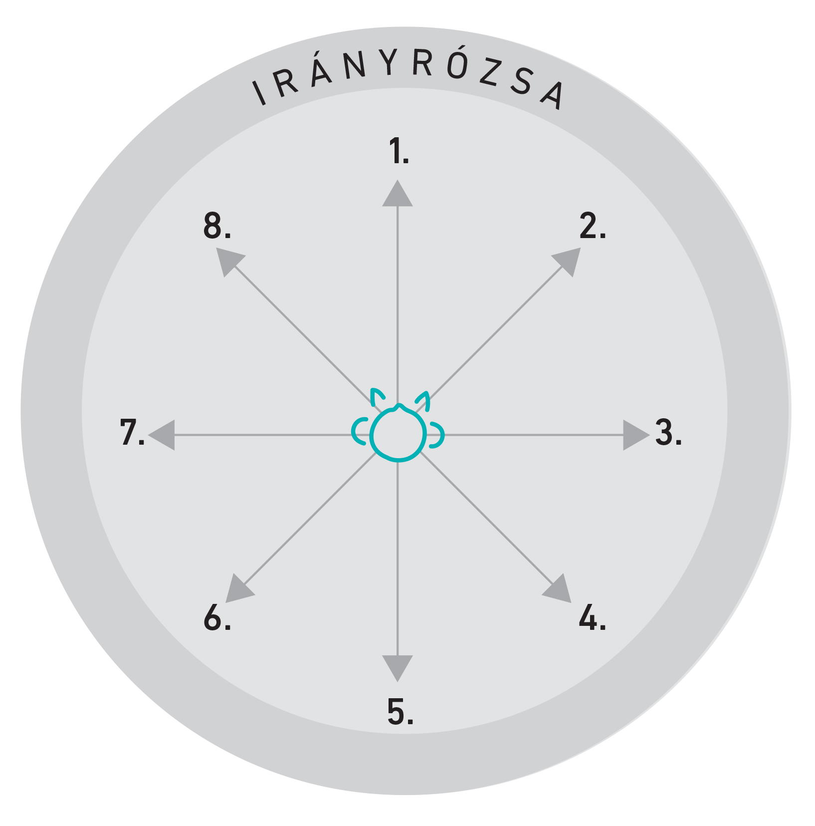 2. ábra: Irányrózsa